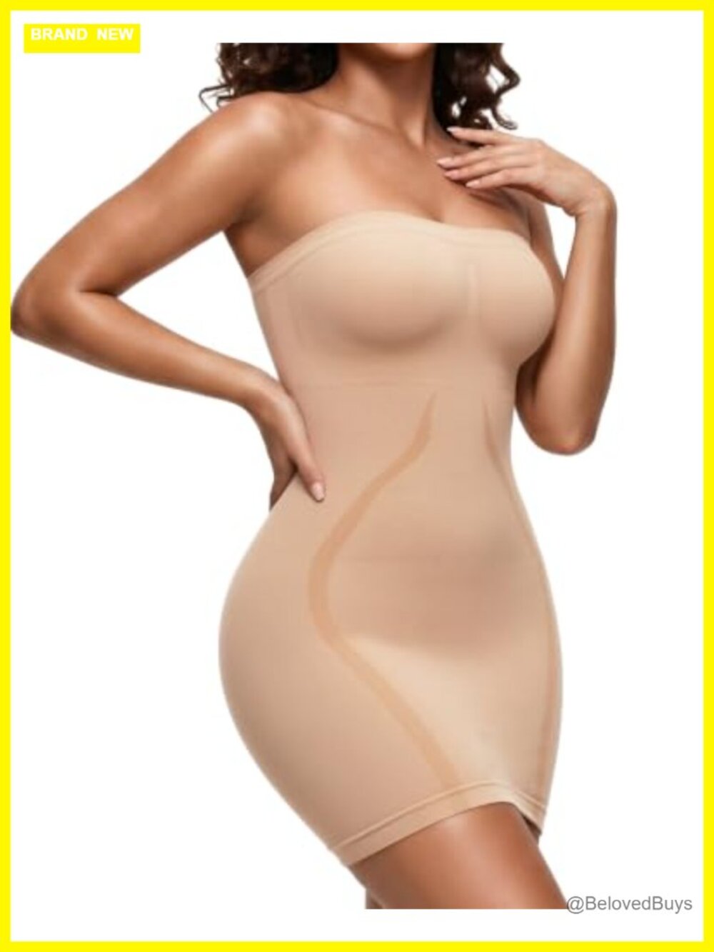 Strapless Shapewear Slip Tummy Control Seamless Body Shaper